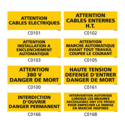 Panneau et Pictogramme de Signalisation danger electrique