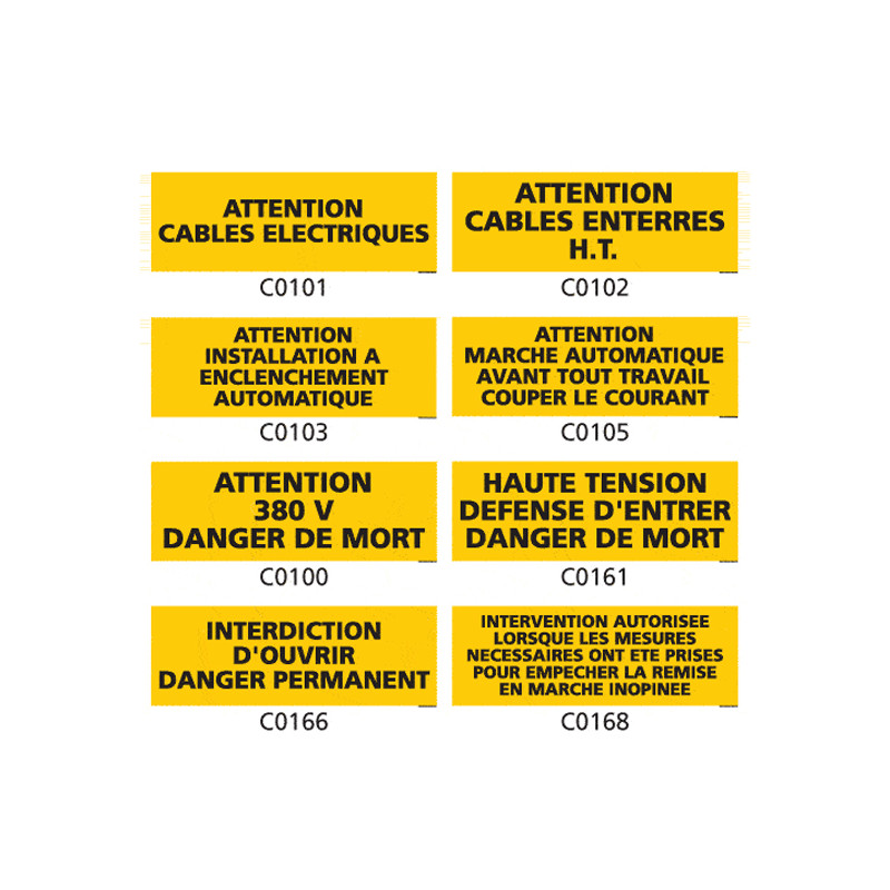 Panneau et Pictogramme de Signalisation danger electrique