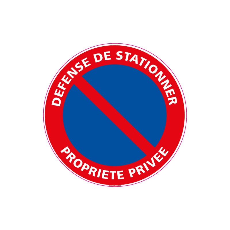 Panneau DEFENSE DE STATIONNER, PROPRIETE PRIVEE (L0004) Panneau DEFENSE DE STATIONNER, PROPRIETE PRIVEE (L0004)