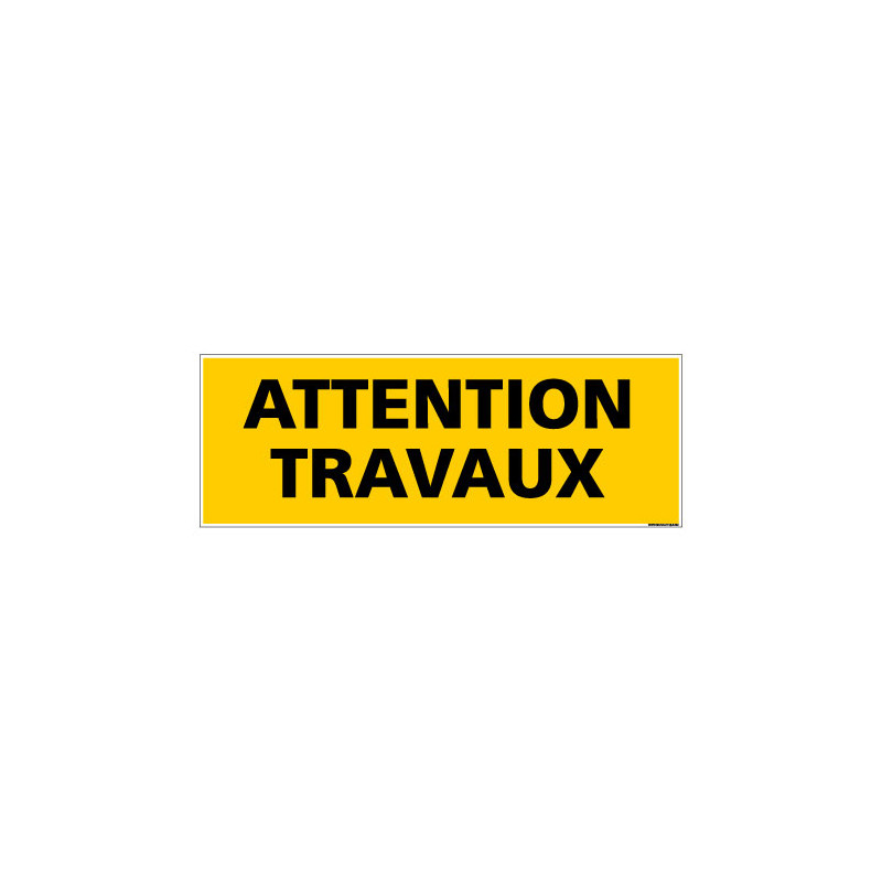 Panneau de Signalisation danger ATTENTION TRAVAUX (C0112) Panneau de Signalisation danger ATTENTION TRAVAUX (C0112)