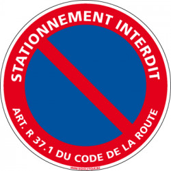 Panneau Interdit de Stationner (L0016PC)