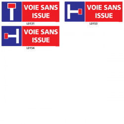 Panneau voie sans issue