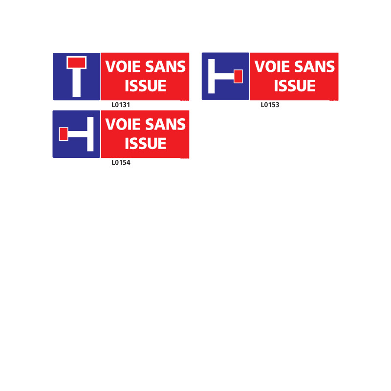 Panneau voie sans issue