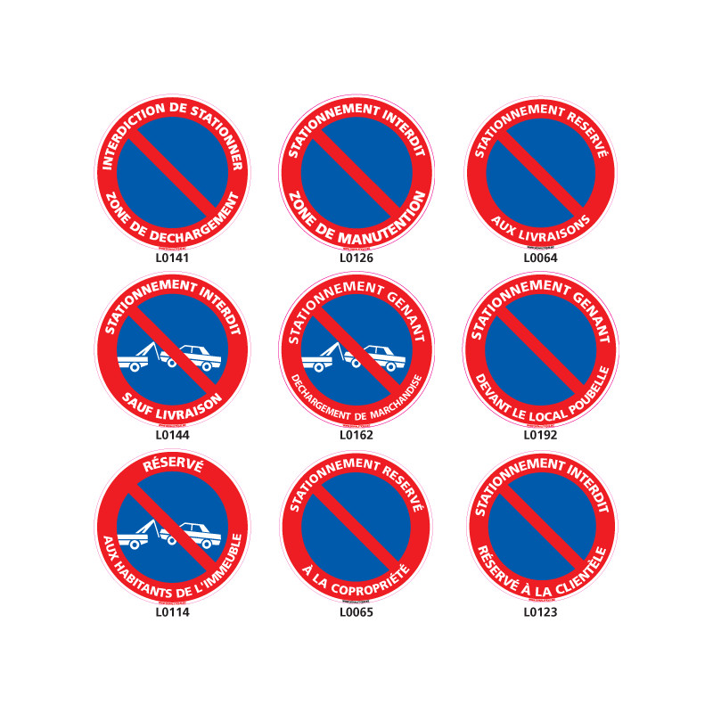 Panneau stationnement interdit plat - Direct Signalétique