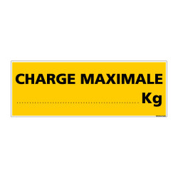 Panneau de Signalisation danger CHARGE MAXIMALE (C0119)