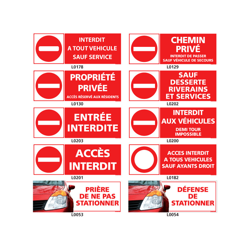 Interdiction de stationnement : panneaux et situations