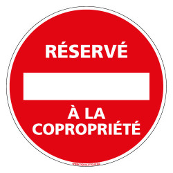 PANNEAU RESERVE A LA COPROPRIETE (L0216)