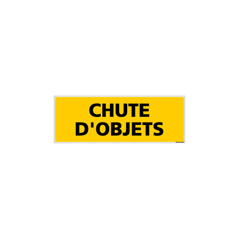 Panneau de Signalisation danger CHUTE D'OBJETS (C0121)