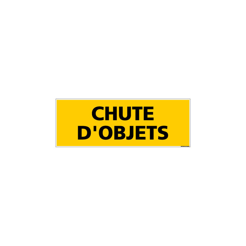 Panneau de Signalisation danger CHUTE D'OBJETS (C0121) Panneau de Signalisation danger CHUTE D'OBJETS (C0121)