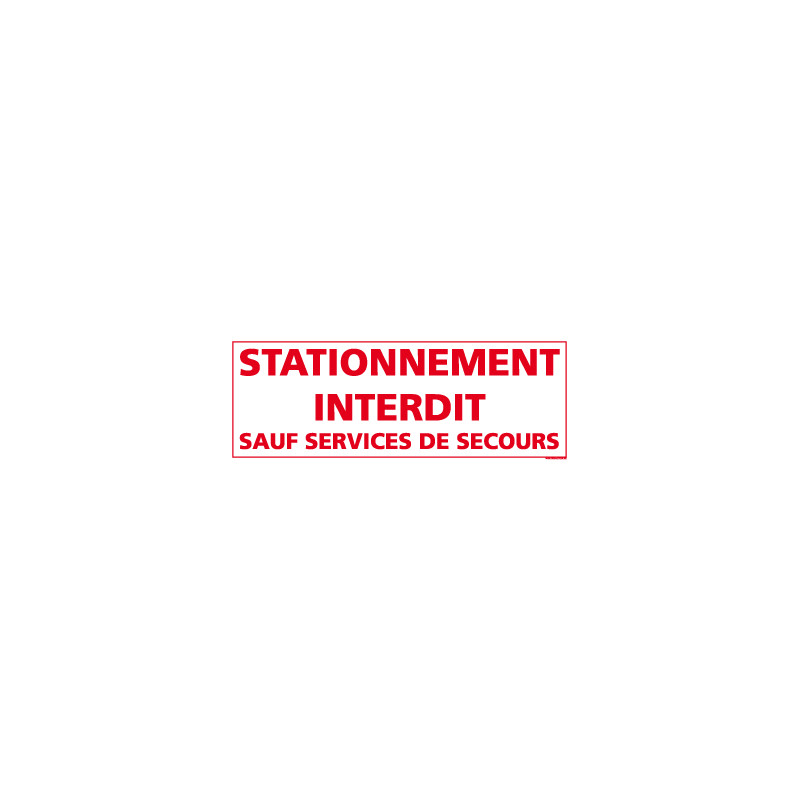 Panneau Stationnement Interdit sauf Services de Secours (L0250) Panneau Stationnement Interdit sauf Services de Secours (L0250)