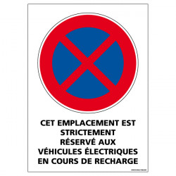 Disque de signalisation d'interdiction de stationner emplacement réservé ø  30 cm - Signalisationfavorable à acheter dans notre magasin