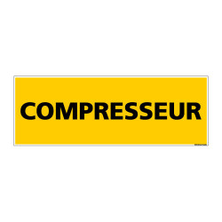 Panneau de Signalisation danger COMPRESSEUR (C0123)