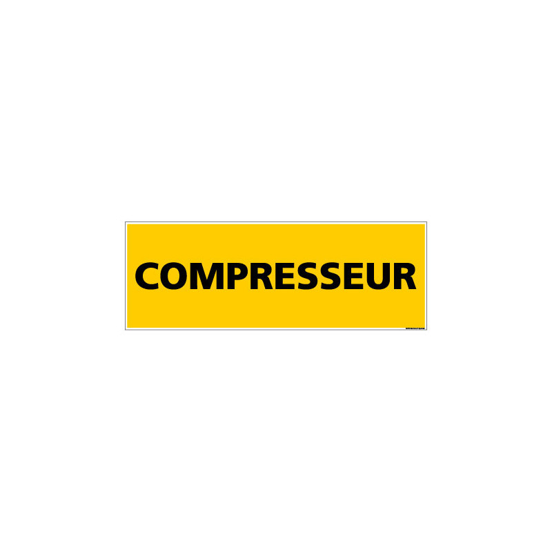 Panneau de Signalisation danger COMPRESSEUR (C0123) Panneau de Signalisation danger COMPRESSEUR (C0123)