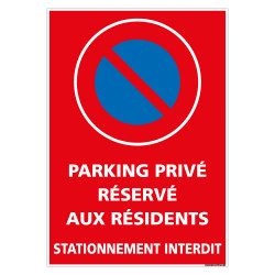 Panneau Propriété Privée Parking Réservé - Direct Signalétique