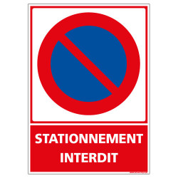 PANNEAU DE STATIONNEMENT INTERDIT (L1017)