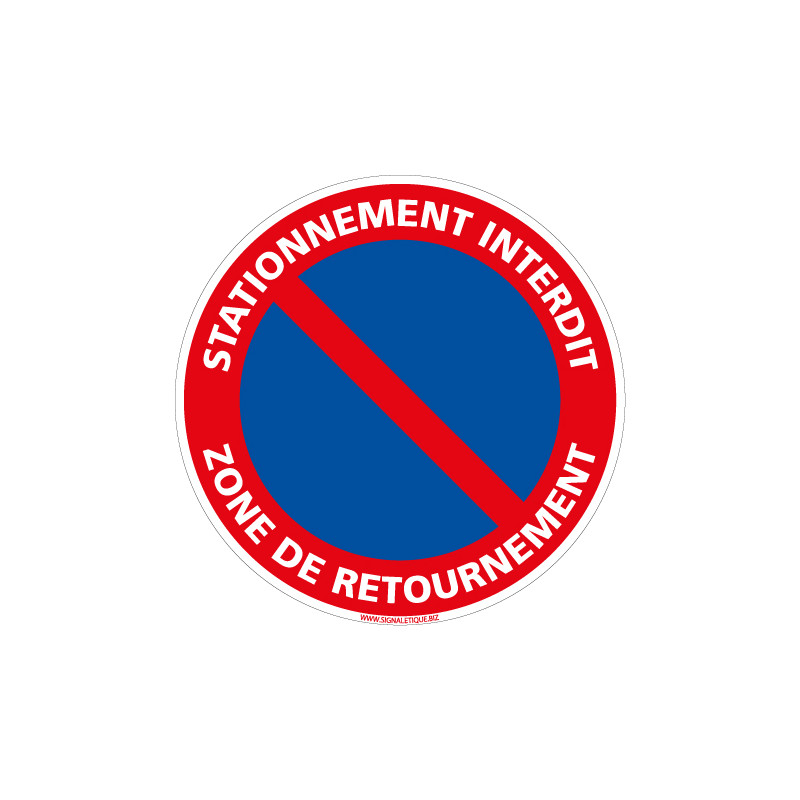 Sticker Panneau Interdiction de Stationner Stationnement Interdit 2