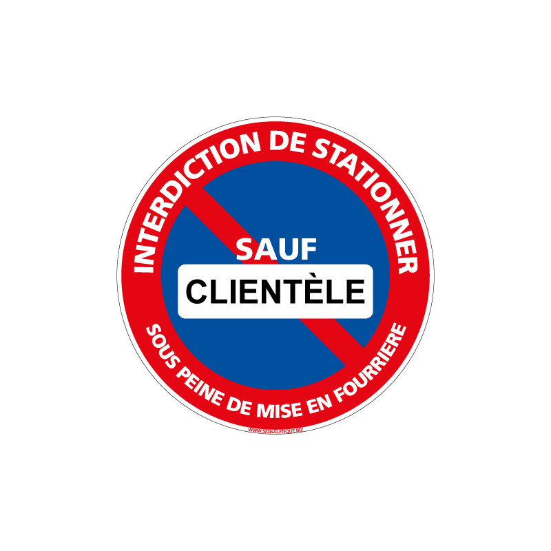 Mélange de 8 autocollants Stationnement Interdit - Stickers interdit de  stationner