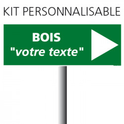 KIT PANNEAU D'INDICTION "BOIS" (W0126)