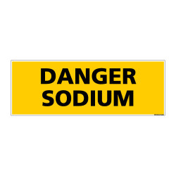 Panneau de Signalisation danger DANGER SODIUM (C0131)