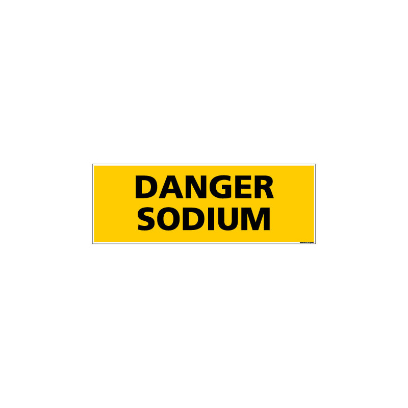 Panneau de Signalisation danger DANGER SODIUM (C0131) Panneau de Signalisation danger DANGER SODIUM (C0131)
