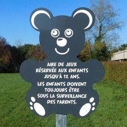 Panneau Aire de Jeux OURSON (WOURS)