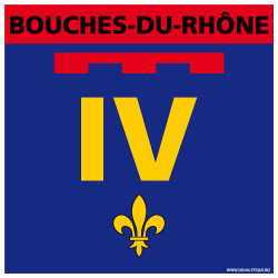 ADHESIF LICENCE 4 BOUCHES DU RH‘NE (G1244)