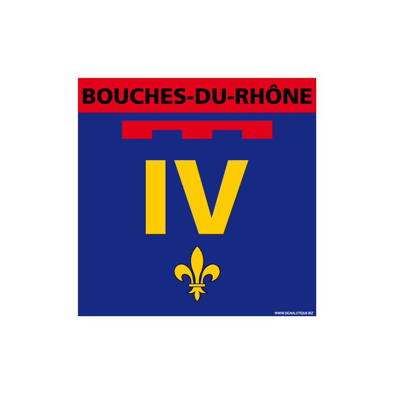 ADHESIF LICENCE 4 BOUCHES DU RH‘NE (G1244)