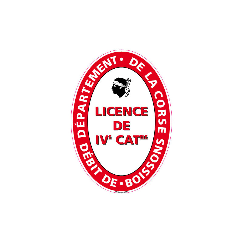 ADHESIF LICENCE 4 CORSE (G1246)