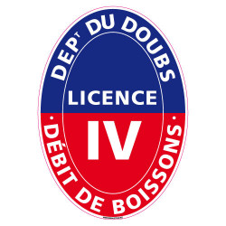 ADHESIF LICENCE 4 DOUBS (G1247)