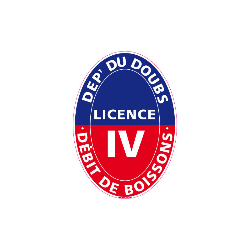 ADHESIF LICENCE 4 DOUBS (G1247)