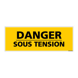 Panneau de Signalisation danger DANGER SOUS TENSION (C0133)