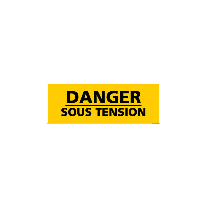 Panneau de Signalisation danger DANGER SOUS TENSION (C0133)