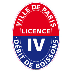 ADHESIF LICENCE 4 VILLE DE PARIS (G1248)