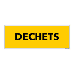 Panneau de Signalisation danger DECHETS (C0135)