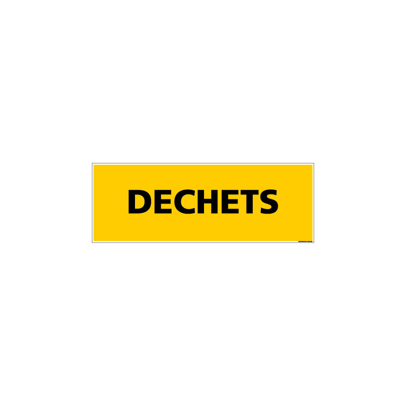 Panneau de Signalisation danger DECHETS (C0135)