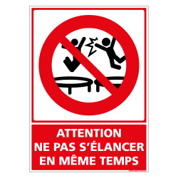 ATTENTION NE PAS S'ELANCER EN M ME TEMPS (D1163)