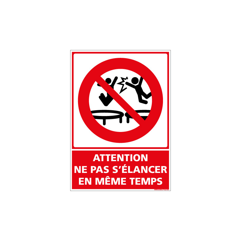 ATTENTION NE PAS S'ELANCER EN M ME TEMPS (D1163)