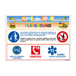 PANNEAU AIRE DE JEUX PLAYGROUND (H0202)