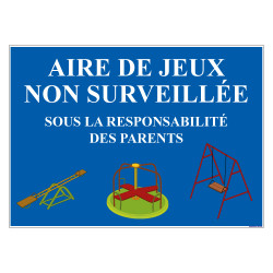 PANNEAU AIRE DE JEUX NON SURVEILLEE (H0203)