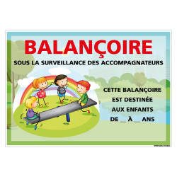 PANNEAU PERSONNALISABLE BALANCOIRE (H0511-PERSO)