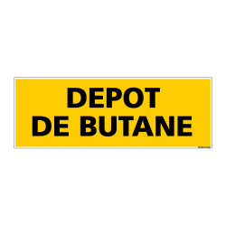 Panneau de Signalisation danger DEPOT DE BUTANE (C0141)