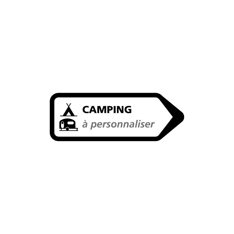 FLECHE DIRECTIONNELLE DROITE CAMPING PERSONNALISER (H0211)