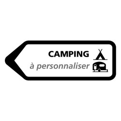 Flèche directionnelle GAUCHE CAMPING PERSONNALISER (H0212)