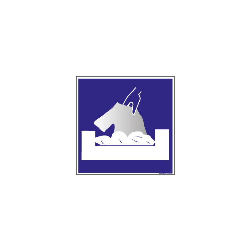 PANNEAU DE SIGNALISATION CAMPING BAC LINGE (H0216) PANNEAU DE SIGNALISATION CAMPING BAC LINGE (H0216)