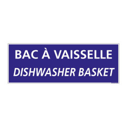 PANNEAU DE SIGNALISATION CAMPING BAC VAISSELLE (H0224)