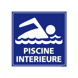 Panneau de Signalisation Camping PISCINE INTERIEURE (H0230)