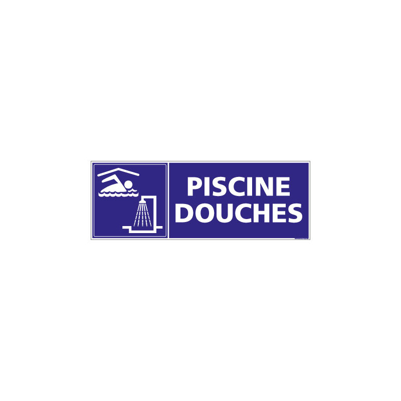 Panneau de Signalisation Camping PISCINE DOUCHES (H0231) Français-Anglais Panneau de Signalisation Camping PISCINE DOUCHES (H0231) Français-Anglais
