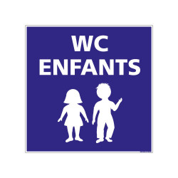 Panneau de Signalisation Camping WC ENFANTS (H0234)