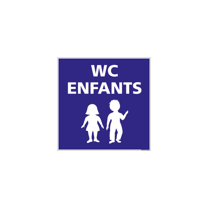 Panneau de Signalisation Camping WC ENFANTS (H0234)