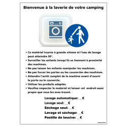 PANNEAU LAVERIE CAMPING (H0271)